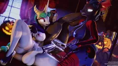 Redare MLP-ul Blackjr Futanari Girls într-o noapte fierbinte de plăcere cu Evil Celestia, Luna și Queen Umbra